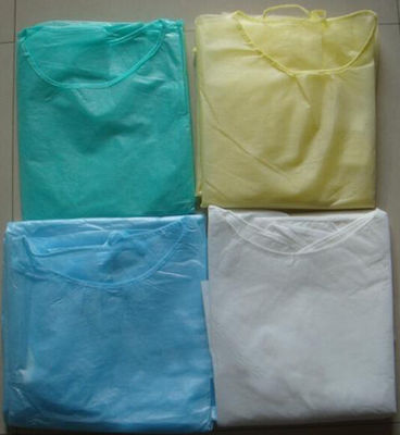 Combinação crescida das enfermeiras do PE dos PP do Workwear do compartimento isolamento descartável colorido