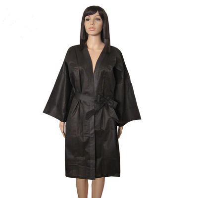 vestidos descartáveis protetores do quimono, do terno descartável da sauna do CE luva curto