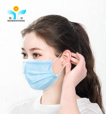 YIHE máscara protetora cirúrgica de 3 dobras, máscara protetora lisa cirúrgica de nutrição 14.5*9.5cm para crianças