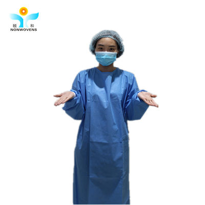 Hospital estéril do nível II descartável descartável de Gown AAMI do cirurgião do vestido cirúrgico de SMS