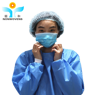 Os materiais descartáveis azuis cirúrgicos esfregam o terno médico esfregam o uniforme do hospital