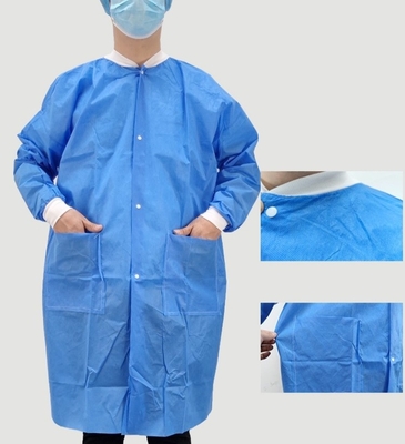 Disposable Lab Coat Lightweight Non Woven Fabric For Medical Pp Sms FABRIC