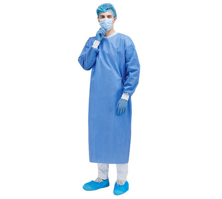 Ultrasonic Breathable Sterile Surgical Gownings With 30-50gsm Non woven Fabric