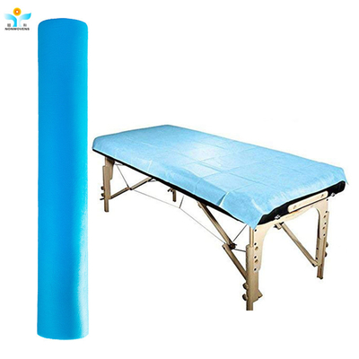 Rolos de lençóis de cama descartáveis não estéreis para salão de beleza / médico
