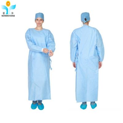Ultrasonic Breathable Sterile Surgical Gownings With 30-50gsm Non woven Fabric
